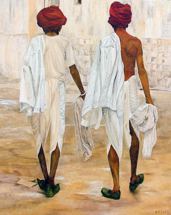 calull art India Venarassi couple
