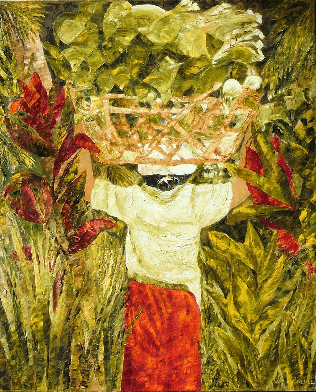 calull art arma museum bali worker