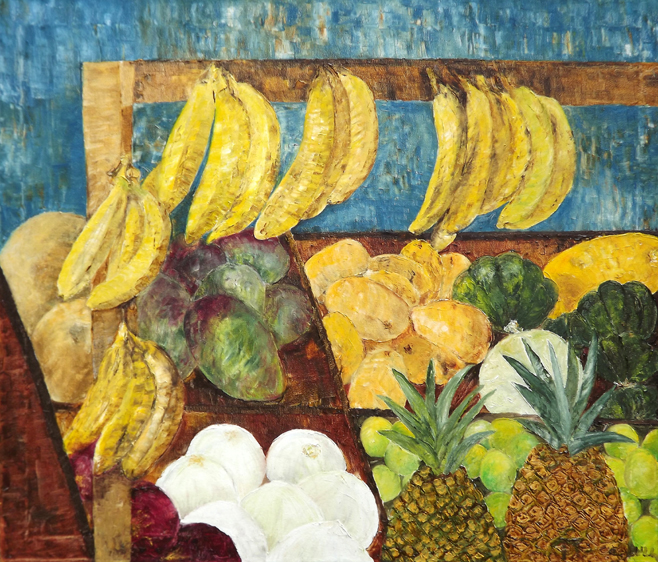 calull art paint mexico bananas