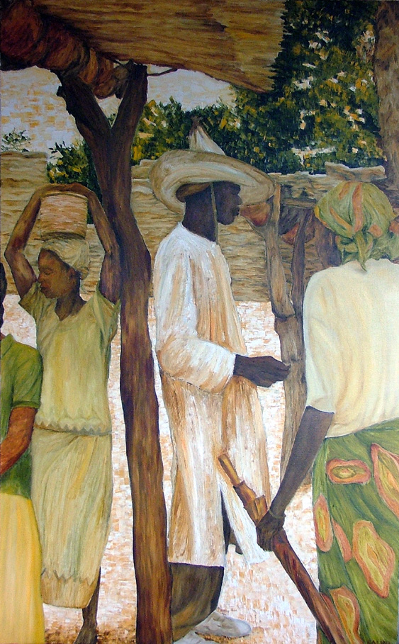calull art Africa mercat
